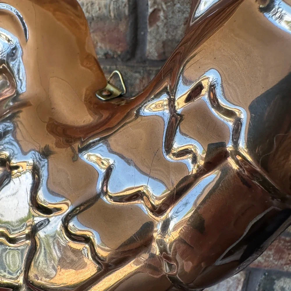 Vintage Copper Rooster Jello Mold Wall Hanging Kitchen Decor Chicken Korea
